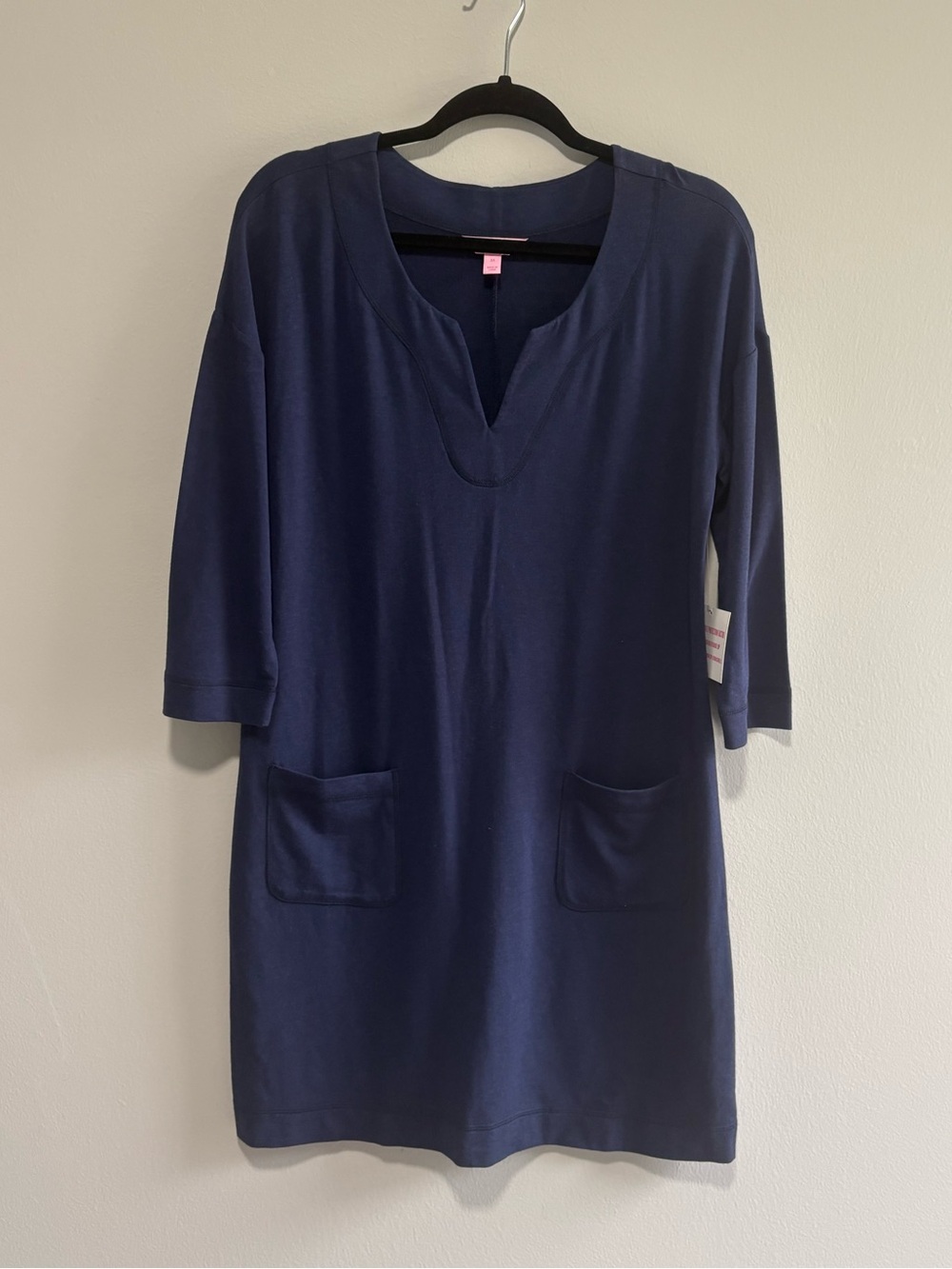 Lilly Pulitzer NWT Joyce Dress True Navy UPF 50+ Knit Shift Dress Medium